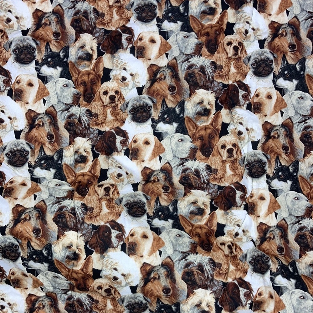 Handmade dog puppy lap quilt 50”x63”